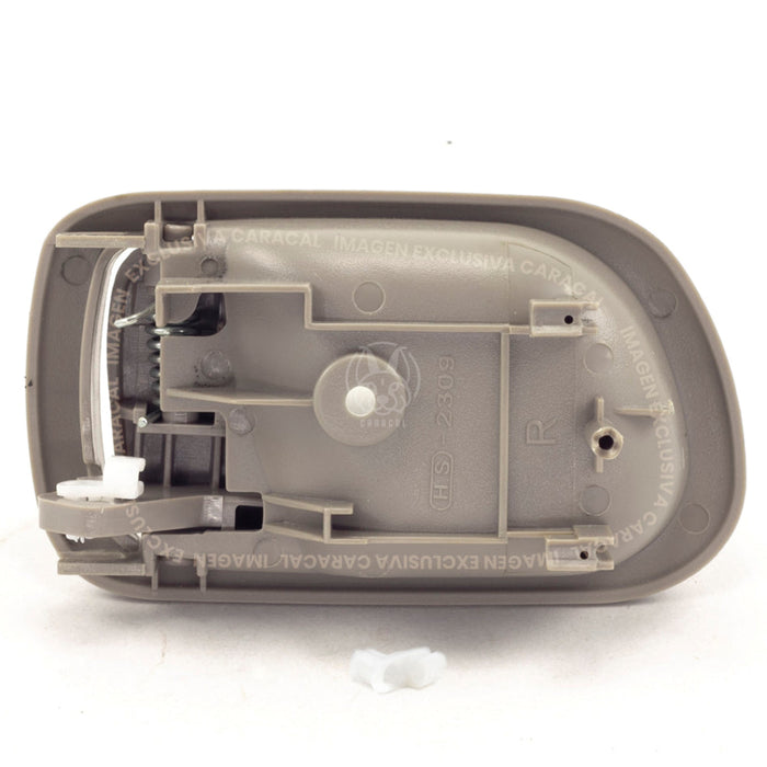 Manilla Interna Toyota Corolla Sapito Pantallita 1999-2002 Gris Claro Derecha MANILLA INTERNA