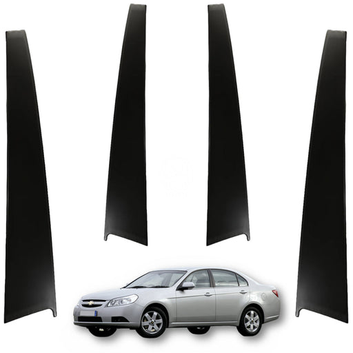 Moldura Paral Decorativo Pletina Puerta Chevrolet Epica 2006-2016 Metálico Juego X4 PILAR DECORATIVO