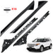 Moldura Platina Paral Parabrisas Ford Explorer 2011-2019 + Bases + Clips Juego X2 PILAR DECORATIVO