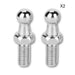 Perno Gato Amortiguador Universal M8 Bola 10MM Macho X2 PUNTAS AMORTIGUADOR