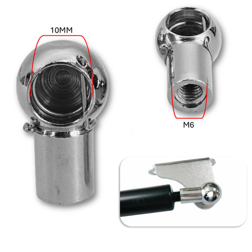 Punta Gato Amortiguador Universal M6 Bola 10MM Metal Hembra X2 PUNTAS AMORTIGUADOR