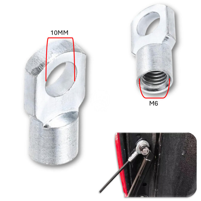 Punta Gato Amortiguador Universal M6 Ojal 10MM Metal Hembra X2 PUNTAS AMORTIGUADOR