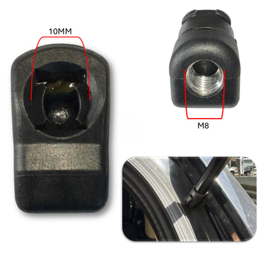 Punta Gato Amortiguador Universal M8 Bola 10MM Diagonal Hembra X2 PUNTAS AMORTIGUADOR