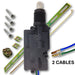 Solenoide Actuador Puerta 12V Heavy Duty 2 Cables Universal SOLENOIDES