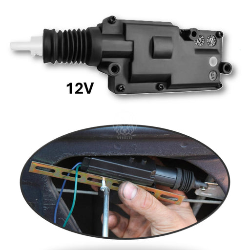 Solenoide Actuador Puerta 12V Heavy Duty 5 Cables Universal SOLENOIDES