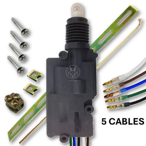 Solenoide Actuador Puerta 12V Heavy Duty 5 Cables Universal SOLENOIDES