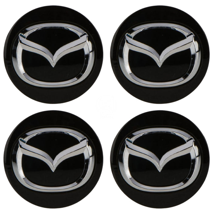 Tapa Centro Rin Mazda 3 5 6 Allegro Cx-7 Cx-9 Mx-5 Rx-8 2004-2010 Negro Brillante X4 TAPA RIN