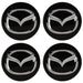 Tapa Centro Rin Mazda 3 5 6 Allegro Cx-7 Cx-9 Mx-5 Rx-8 2004-2010 Negro Brillante X4 TAPA RIN