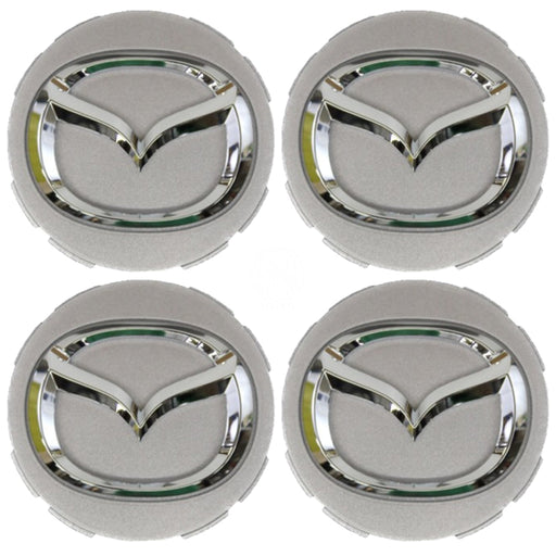 Tapa Centro Rin Mazda 3 5 6 Allegro Cx-7 Cx-9 Mx-5 Rx-8 2004-2010 Plateado X4 TAPA RIN