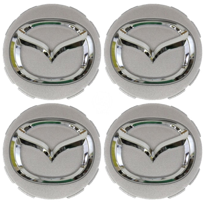 Tapa Centro Rin Mazda 3 5 6 Allegro Cx-7 Cx-9 Mx-5 Rx-8 2004-2010 Plateado X4 TAPA RIN