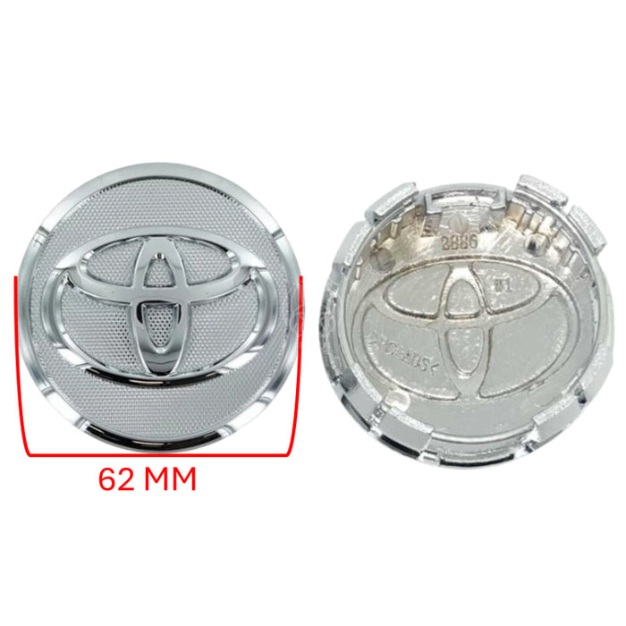 Tapa Centro Rin Toyota Camry 2007-2011 Previa 2002-2008 62Mm Cromado 62Mm X4 TAPA RIN