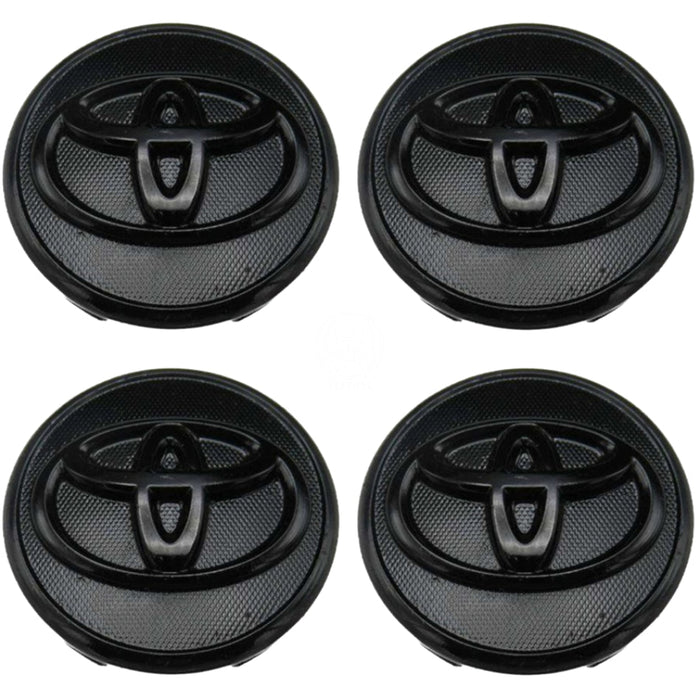 Tapa Centro Rin Toyota Yaris 2006-2014 Corolla 2009-2014 Negro Brillante 57Mm X4 TAPA RIN