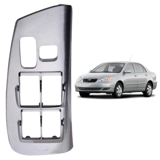 Tapa Embellecedor Mando Elevavidrios Toyota Corolla 2003-2008 Silver COVERTOR INTERNO EMBELLECEDOR